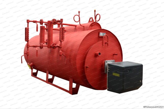 Паровой газовый котел 0.3 тонны в час с температурой 170 С