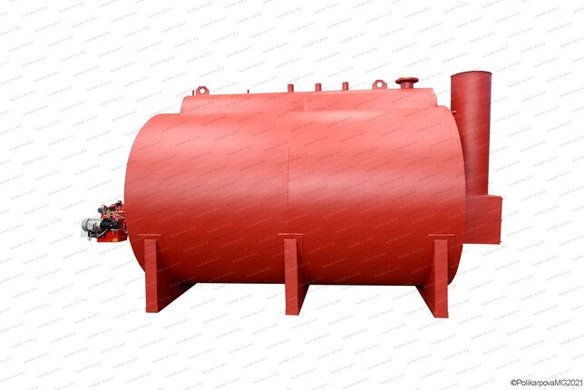 Газовый жаротрубный котел 1200 кг пара в час 115 С